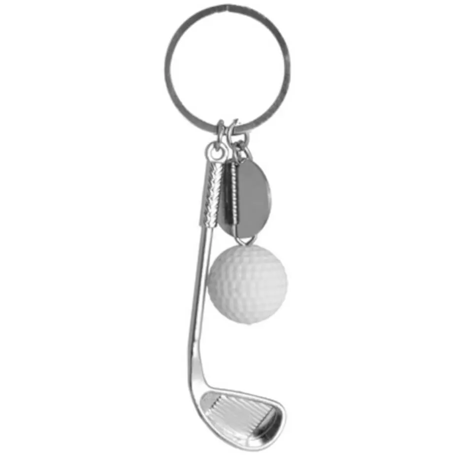 Golf Club & Ball Keyring Charms