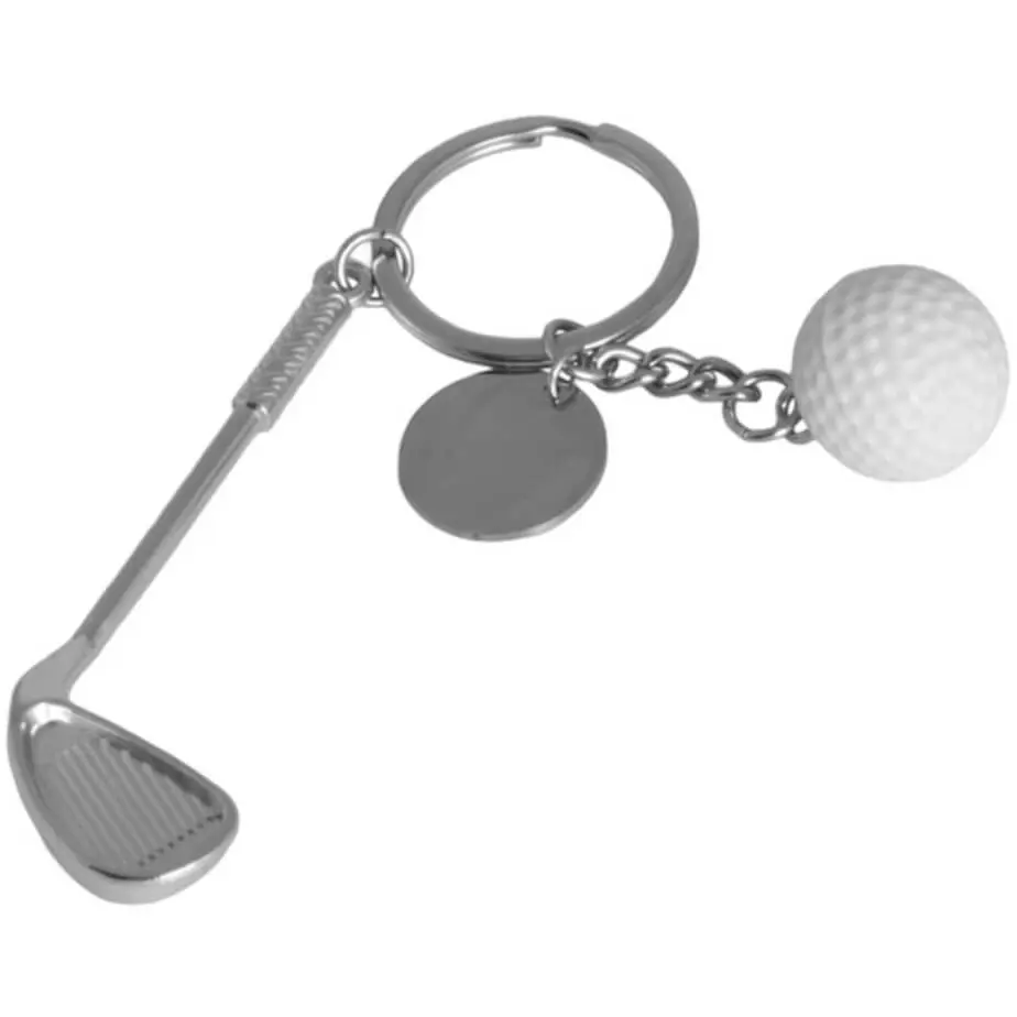 Golf Club & Ball Keyring Flat
