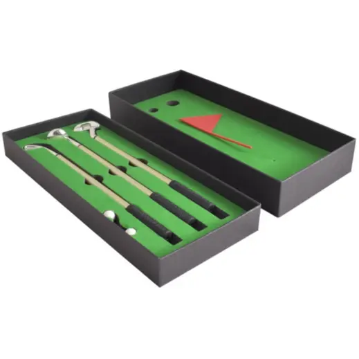 Golf Ballpoint Pen Putting Set Open