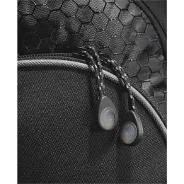 Hexagon Backpack Close Up Zips