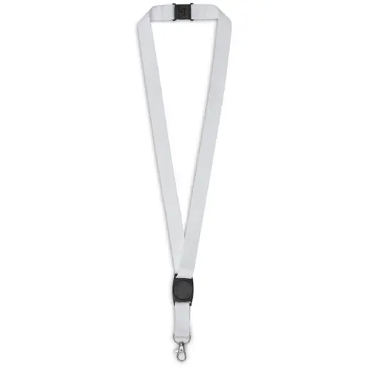 Altitude Bold Statement Dome Lanyard Solid White