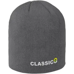 Pinnacle Acrylic Beanie Grey Branded