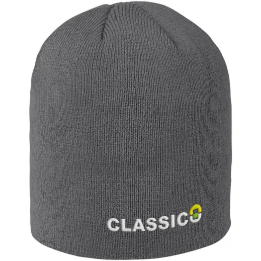 Pinnacle Acrylic Beanie Grey Branded
