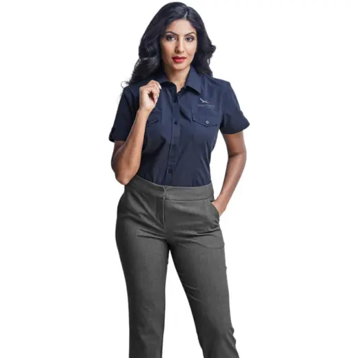 Ladies Short Sleeve Kensington Shirt Model