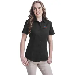 Ladies Short Sleeve Milano Shirt Model Image