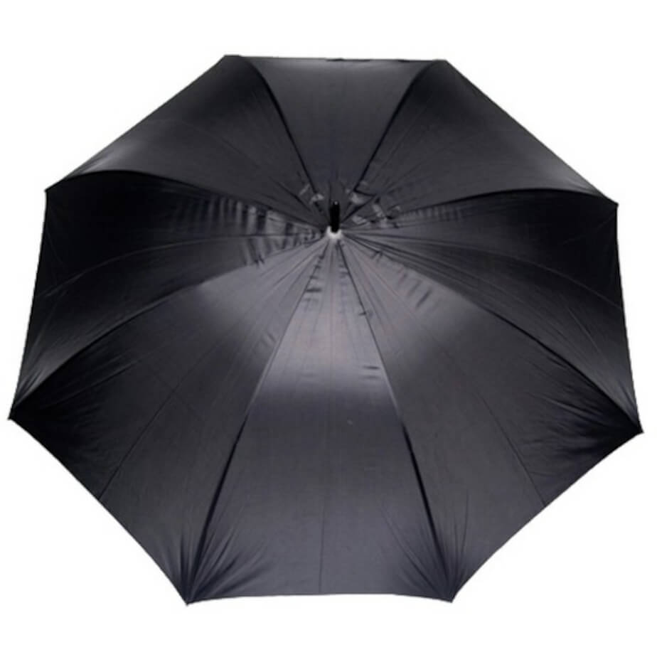 Large Golf Umbrella - EVA Handle Black Open