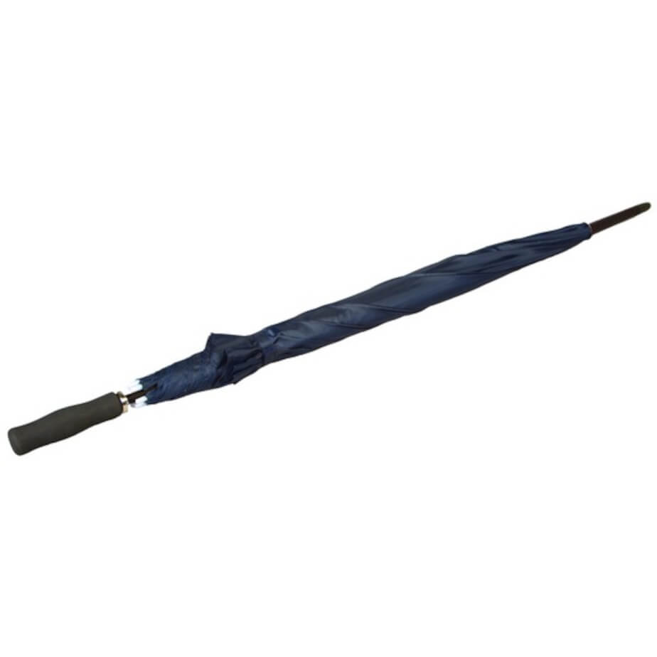 Large Golf Umbrella - EVA Handle Blue Closed