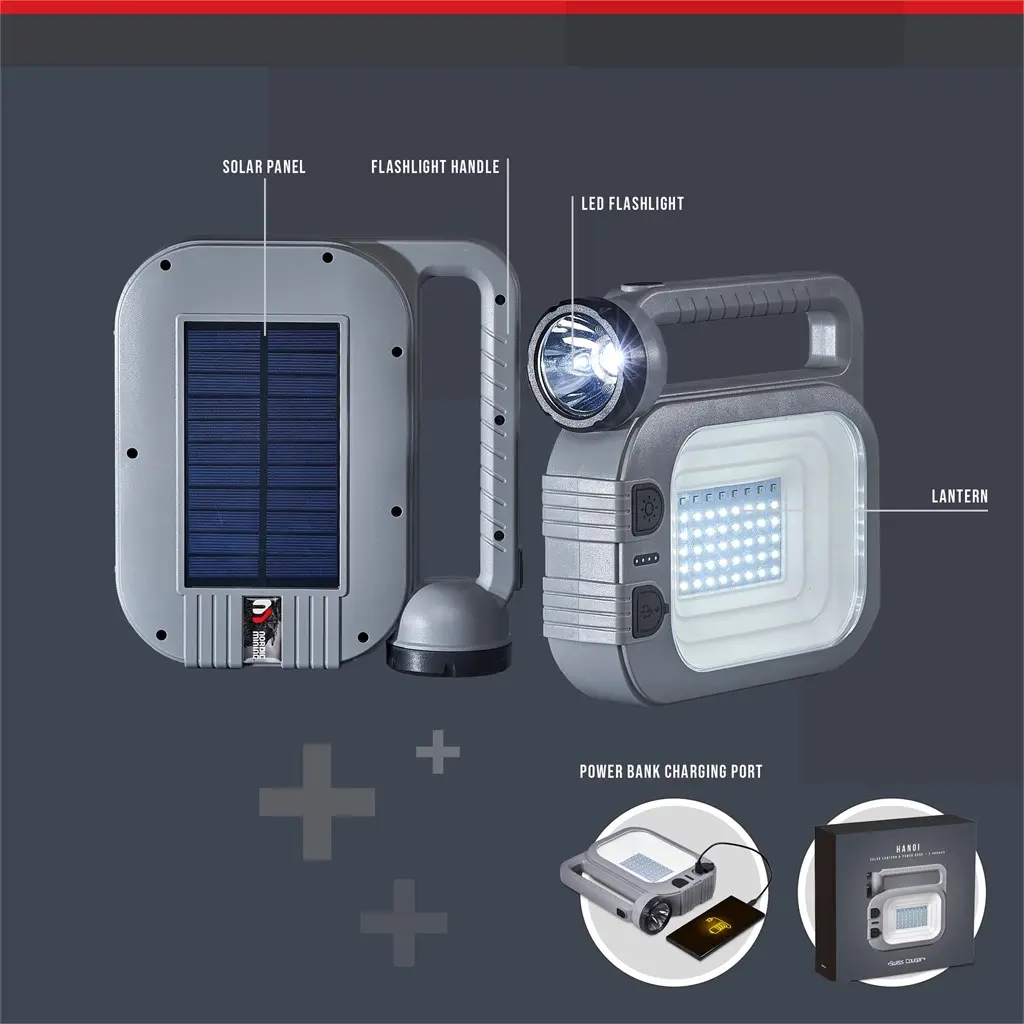 Swiss Cougar Hanoi Solar Lantern & Power Bank