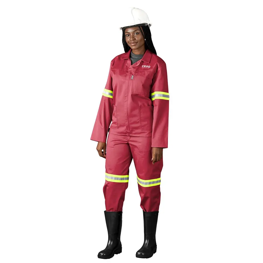 Trade Polycotton Reflective Conti Suit - Yellow Tape