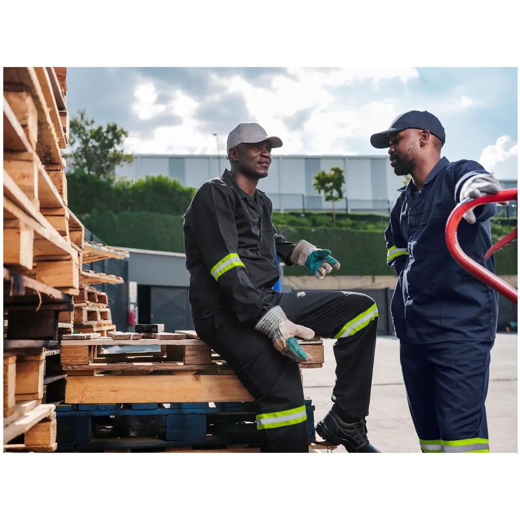 Trade Polycotton Reflective Conti Suit - Yellow Tape