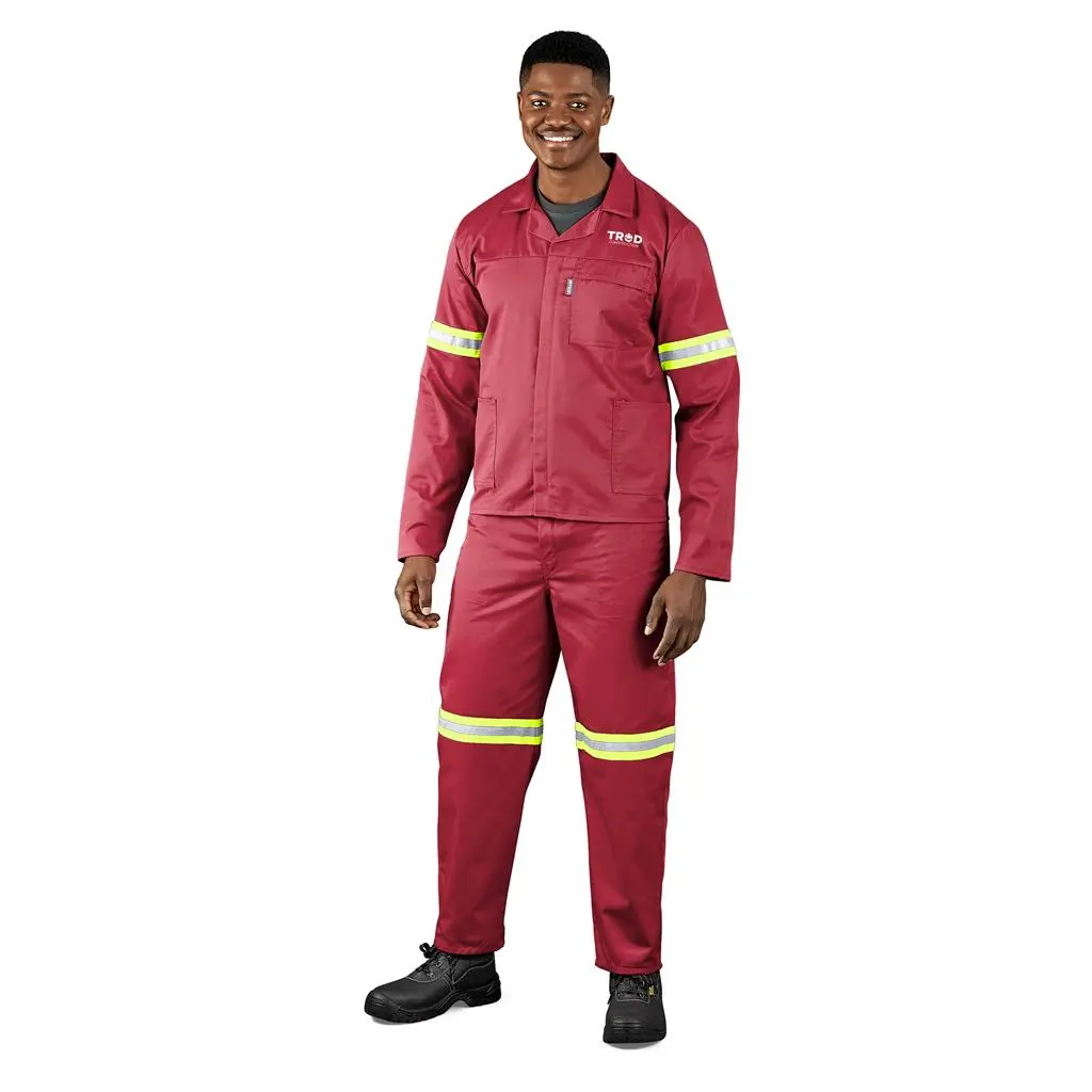 Trade Polycotton Reflective Conti Suit - Yellow Tape