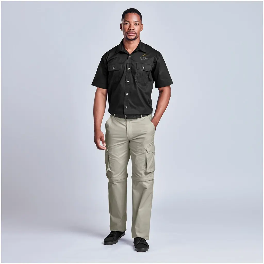 Mens Cargo Zip Off Pants
