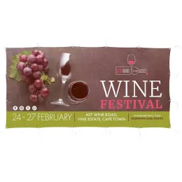 Sublimated Display Fabric Banner - 2.45m x 1.2m
