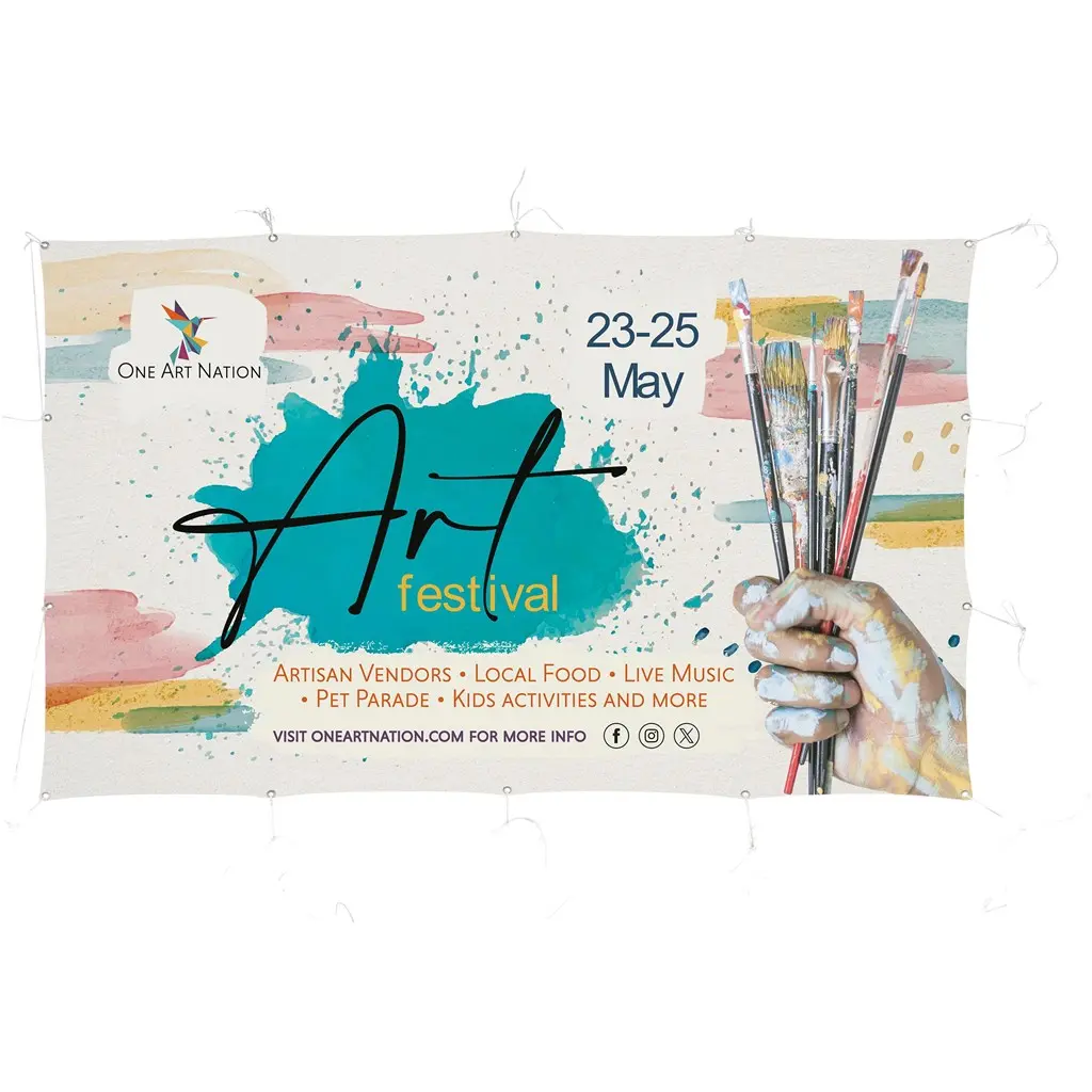 Sublimated Display Fabric Banner - 2m x 1.2m