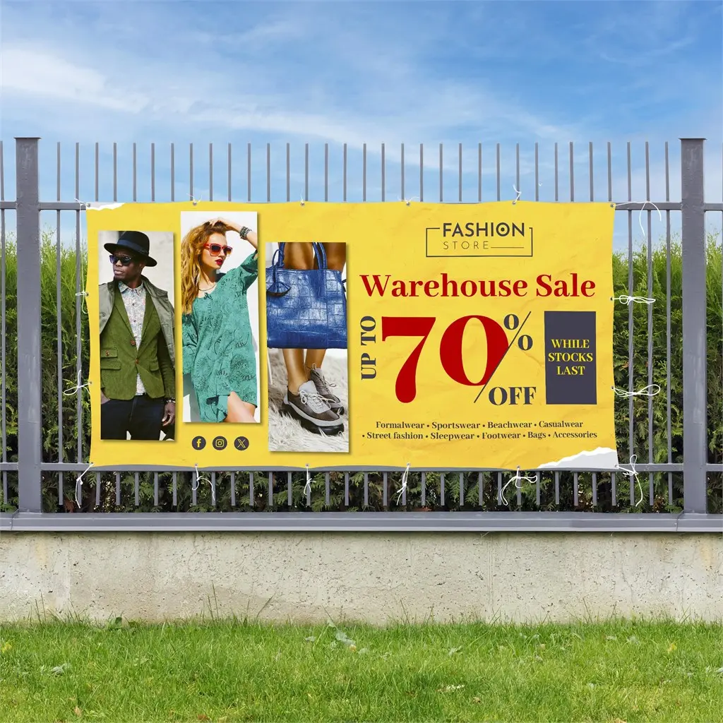 Sublimated Display Fabric Banner - 3m x 1.5m