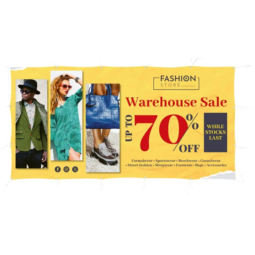 Sublimated Display Fabric Banner - 3m x 1.5m