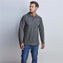 Mens Long Sleeve Elemental Golf Shirt