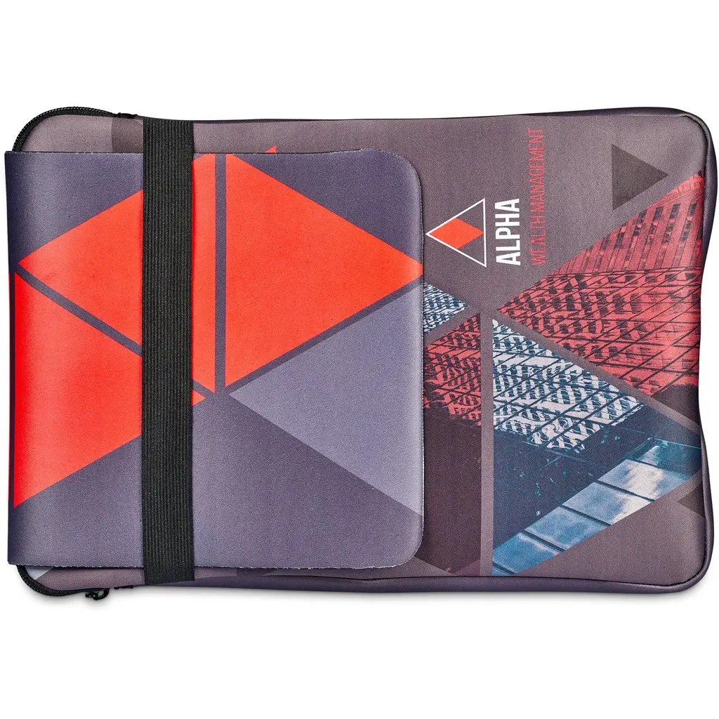 Hoppla Grotto Neoprene Laptop Sleeve With Built-In Mouse Pad
