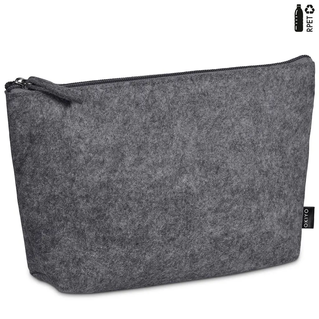 Okiyo Kesho Recycled PET Felt Mini Cosmetic Bag