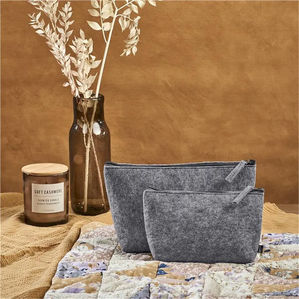 Okiyo Kesho Recycled PET Felt Accessory Bag