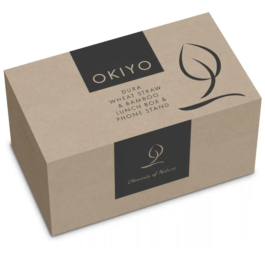 Okiyo Dura Wheat Straw & Bamboo Lunch Box Set