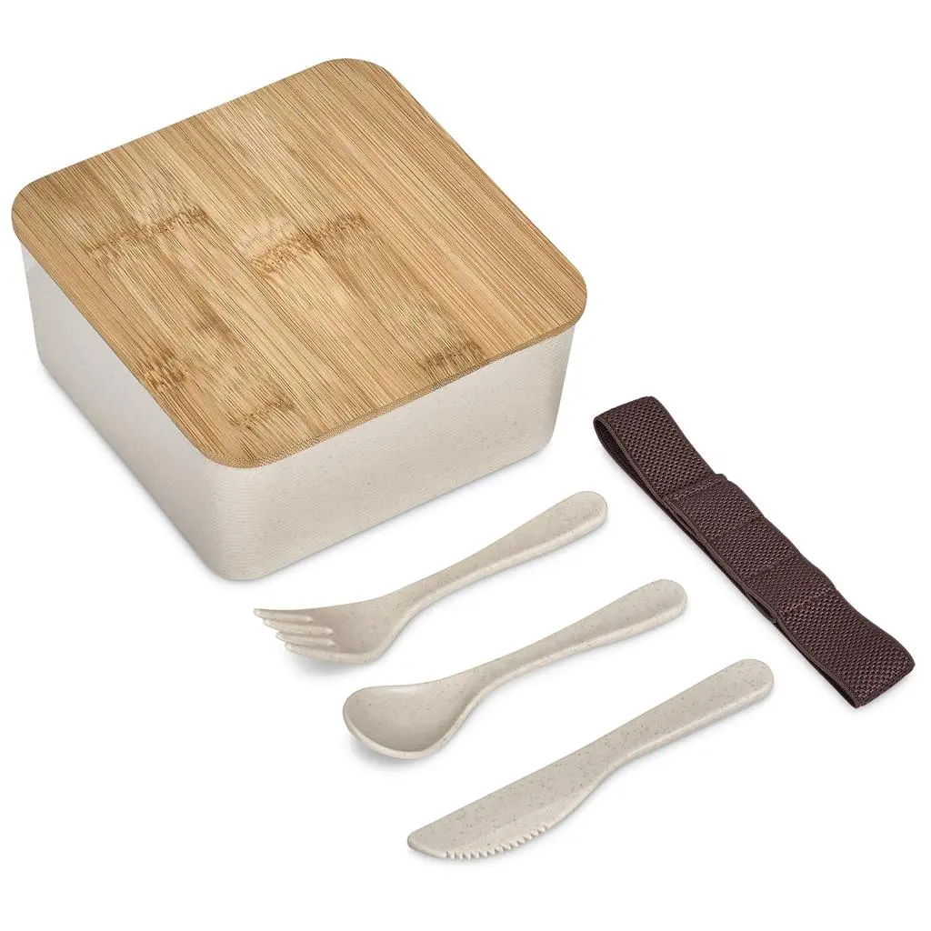 Okiyo Wani Wheat Straw & Bamboo Lunch Box