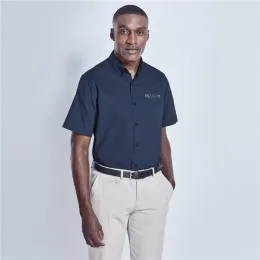 Mens Short Sleeve Brushed Cotton Twill Moderna Shirt
