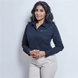 Ladies Long Sleeve Brushed Cotton Twill Moderna Shirt