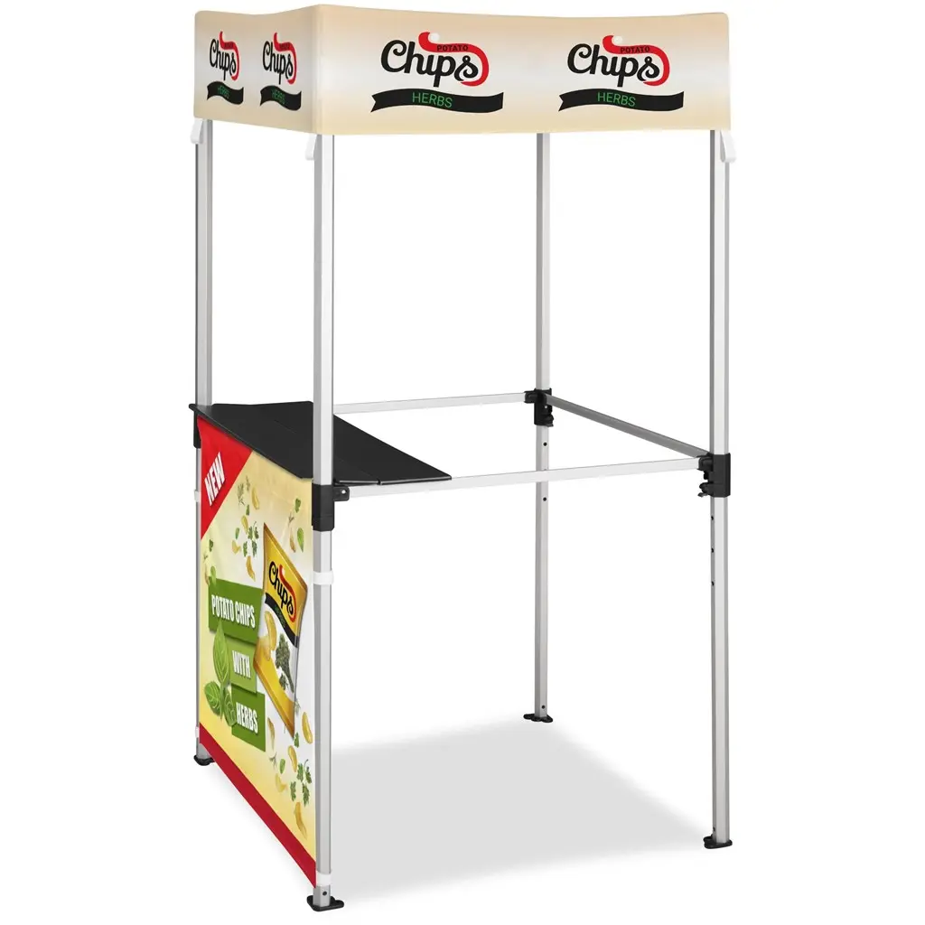 Ovation Gazebo 1m x 1m Kiosk - 1 Half-Wall Skin
