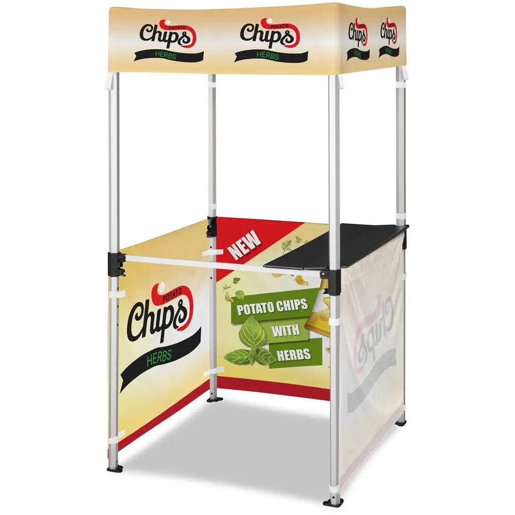 Ovation Gazebo 1m x 1m Kiosk - 3 Half-Wall Skins