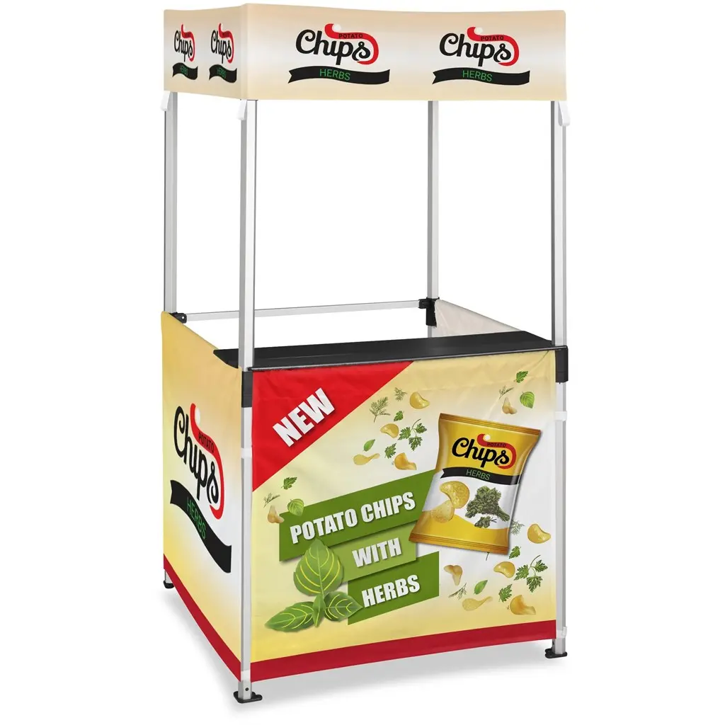 Ovation Gazebo 1m x 1m Kiosk - 3 Half-Wall Skins