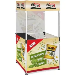 Ovation Gazebo 1m x 1m Kiosk - 3 Half-Wall Skins 1 Full-Wall Skin