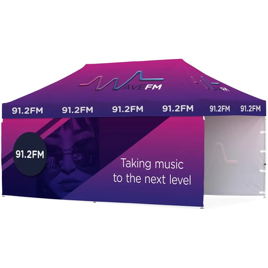 Ovation Gazebo 6m x 3m - 2 Long Full-Wall Skins