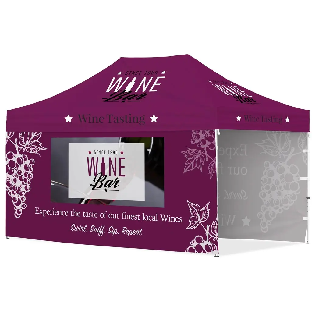Ovation Gazebo 4.5m x 3m - 2 Long Full-Wall Skins