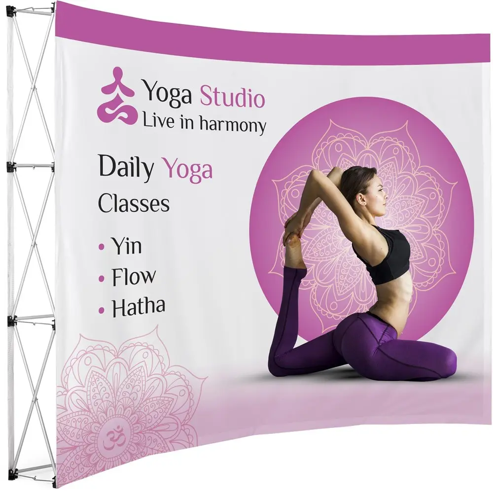 Legend Curved Banner Wall - 2.85m x 2.25m