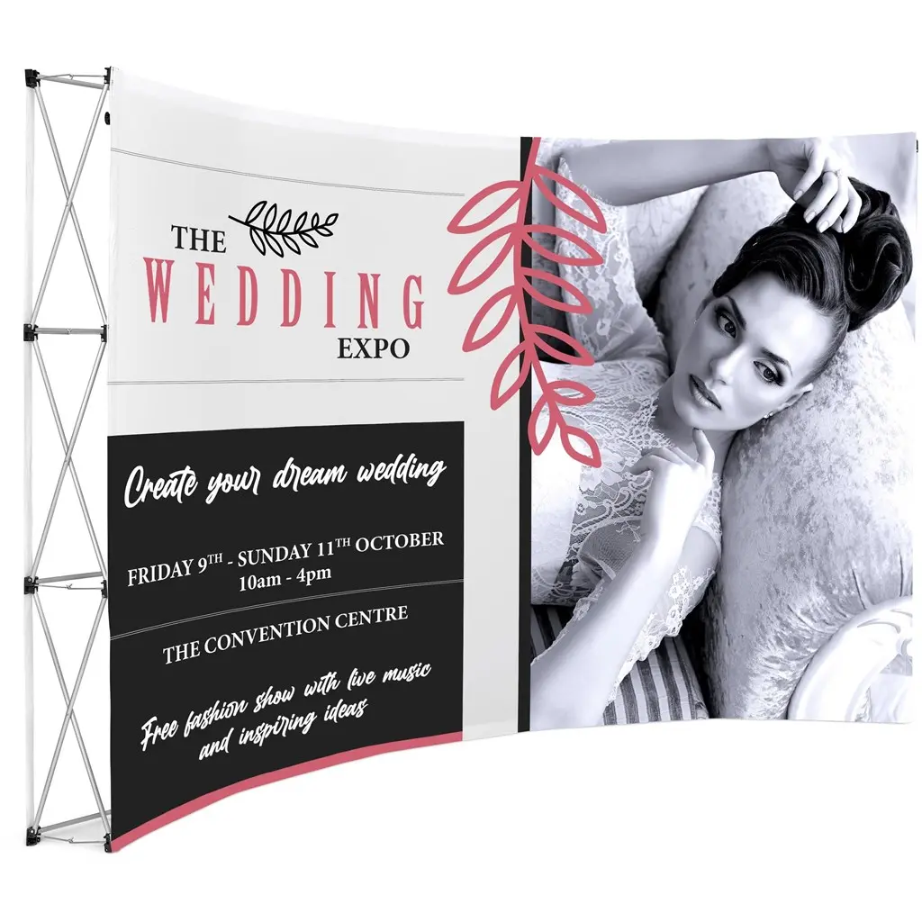 Legend Curved Banner Wall - 3.5m x 2.25m