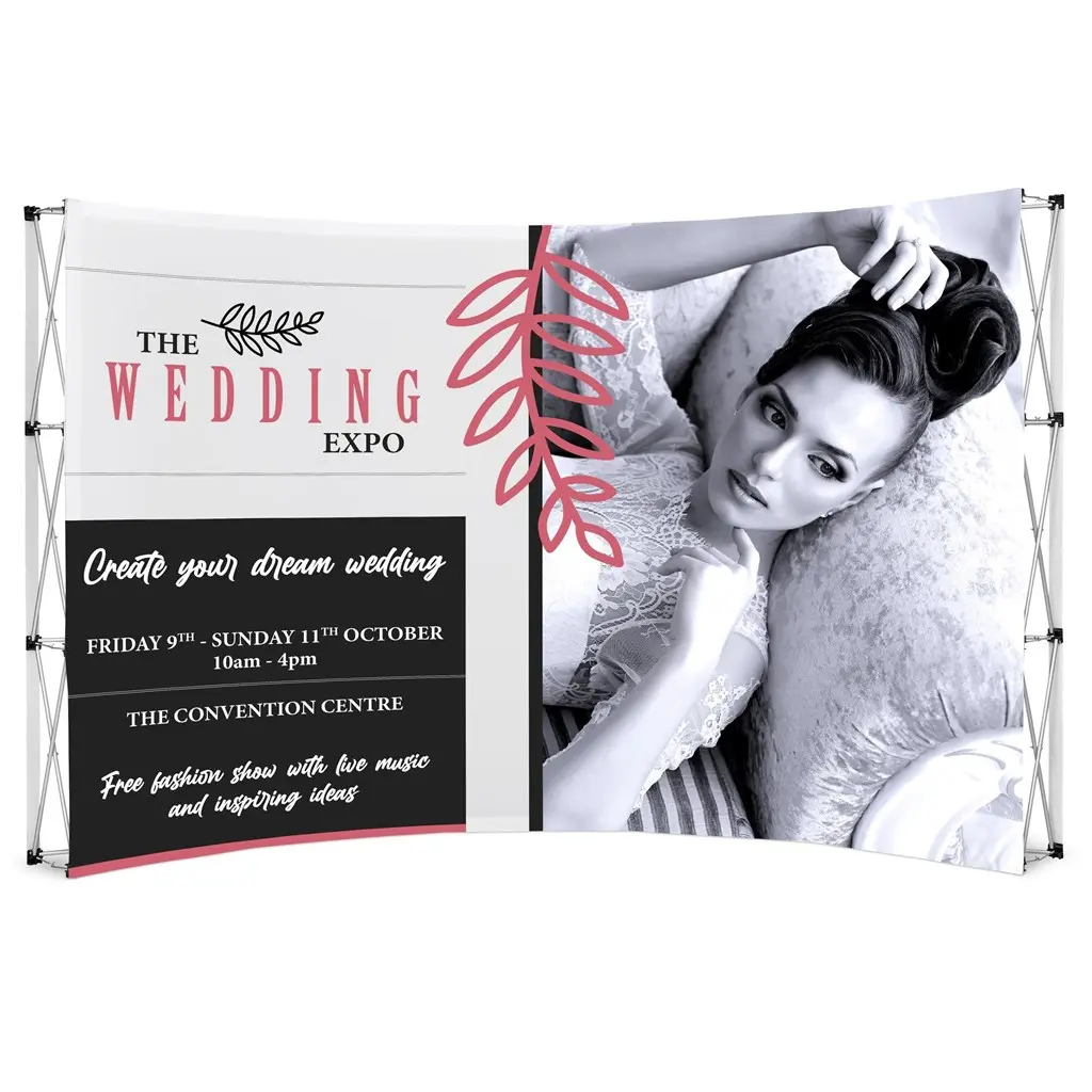 Legend Curved Banner Wall - 3.5m x 2.25m