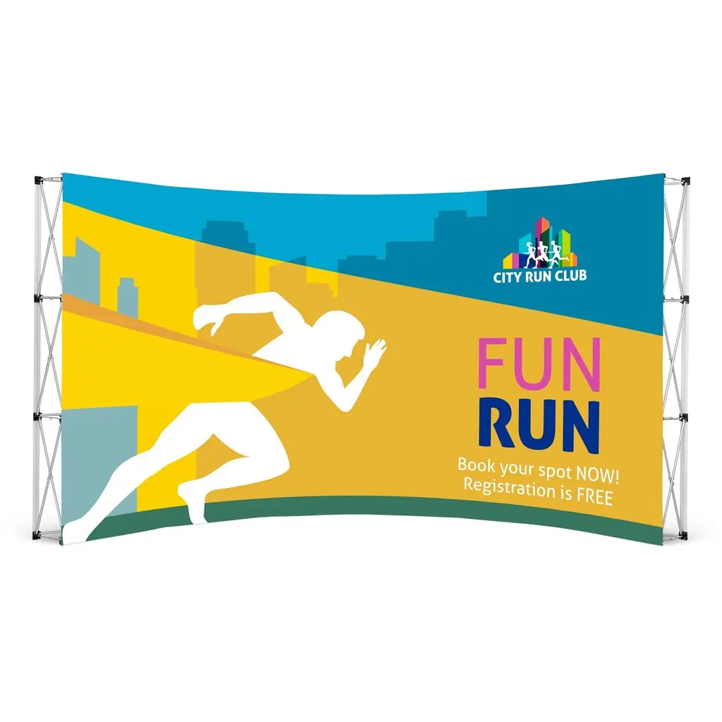 Legend Curved Banner Wall - 4.2m x 2.25m
