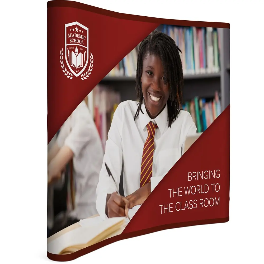 Legend Curved Banner Wall With Wings - 2.15m x 2.25m