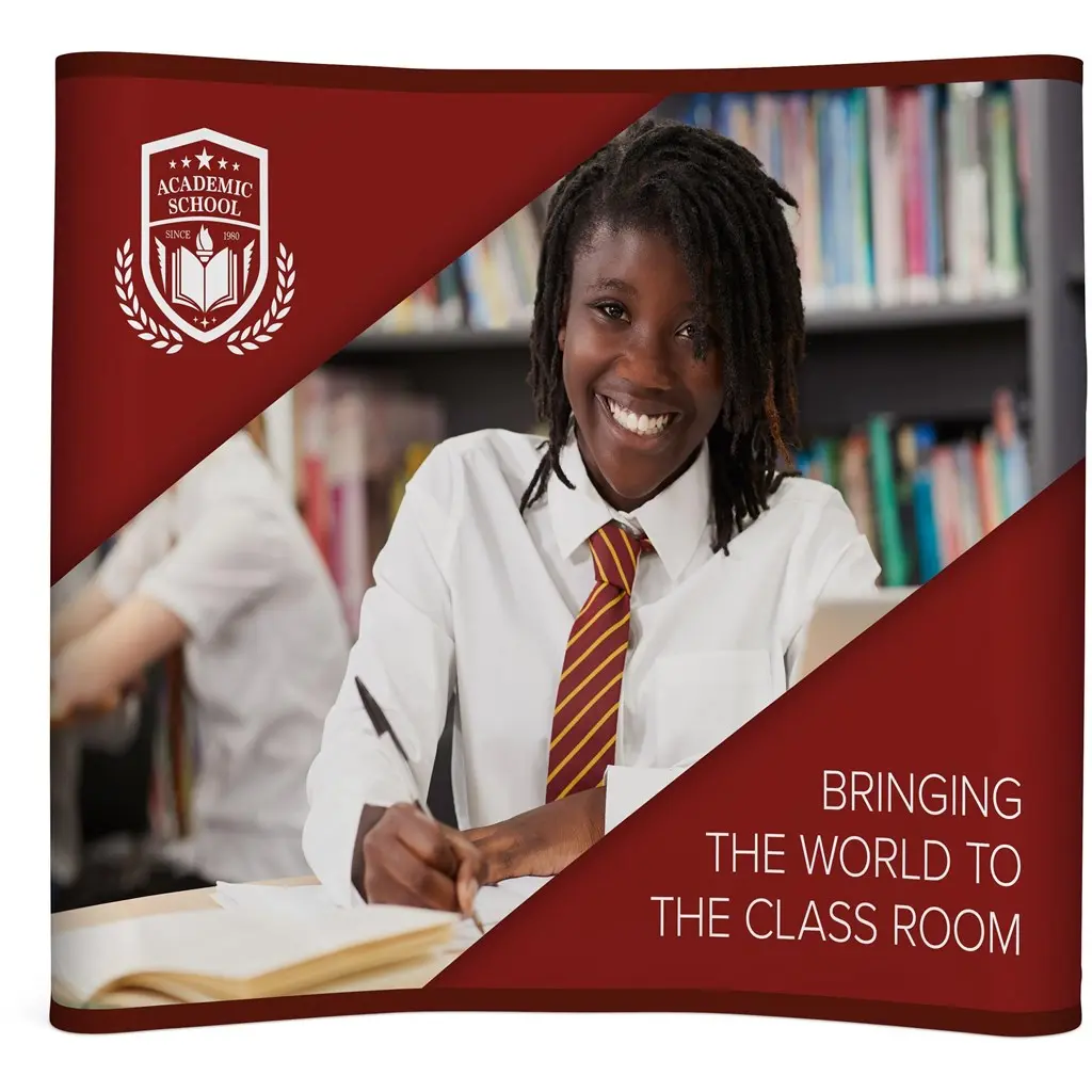Legend Curved Banner Wall With Wings - 2.15m x 2.25m