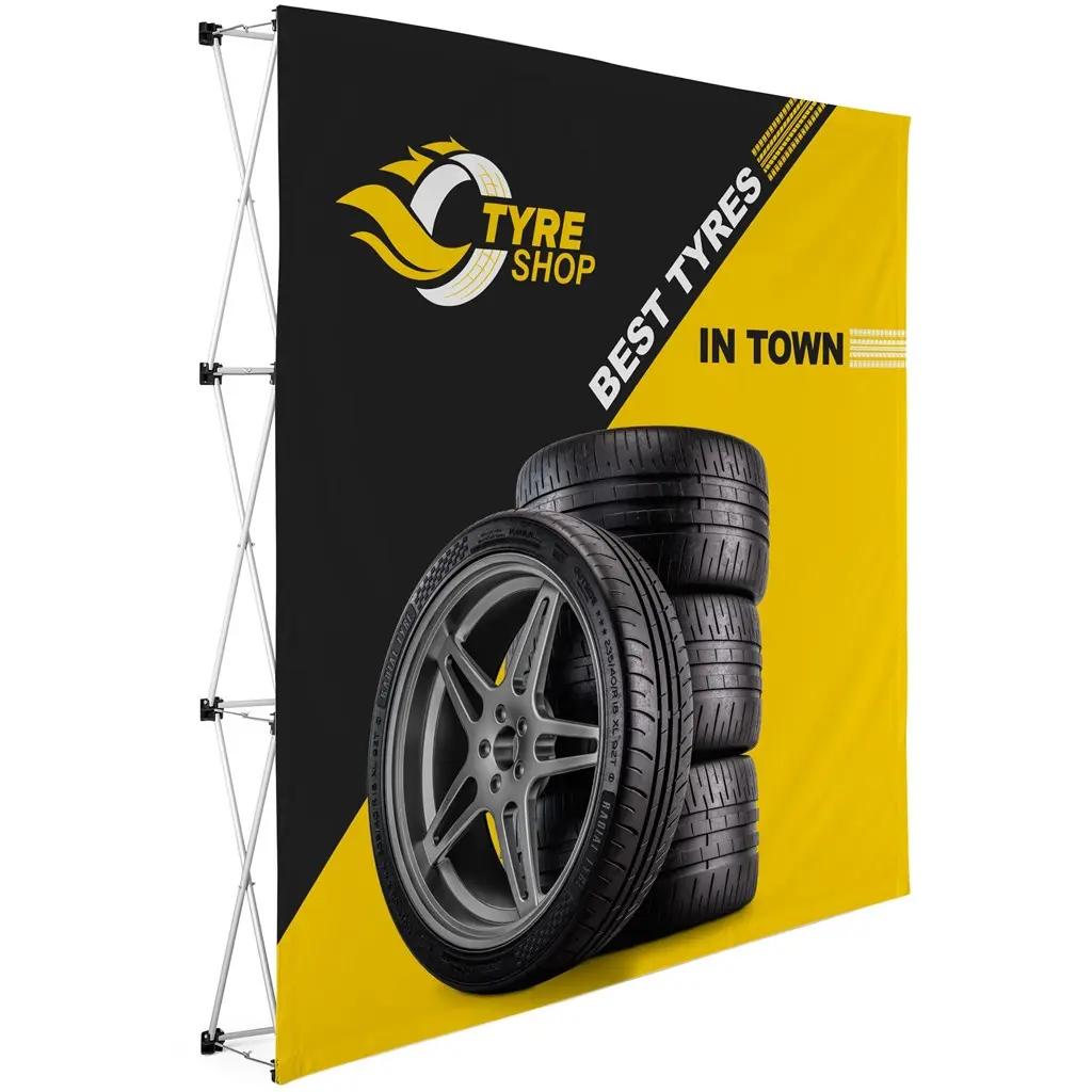 Legend Straight Banner Wall - 2.25m x 2.25m