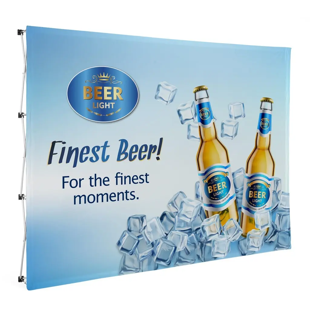 Legend Straight Banner Wall - 3m x 2.25m