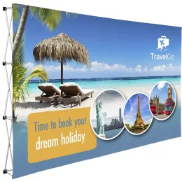 Legend Straight Banner Wall - 3.7m x 2.25m