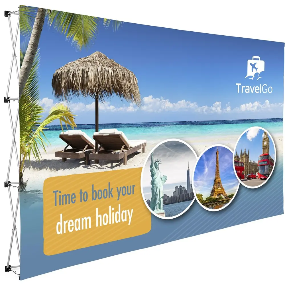 Legend Straight Banner Wall - 3.7m x 2.25m