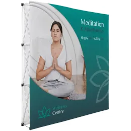 Legend Double-Sided Straight Banner Wall - 2.25m x 2.25m