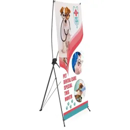 Champion Layflat PVC X-Banner - 0.8m x 1.8m