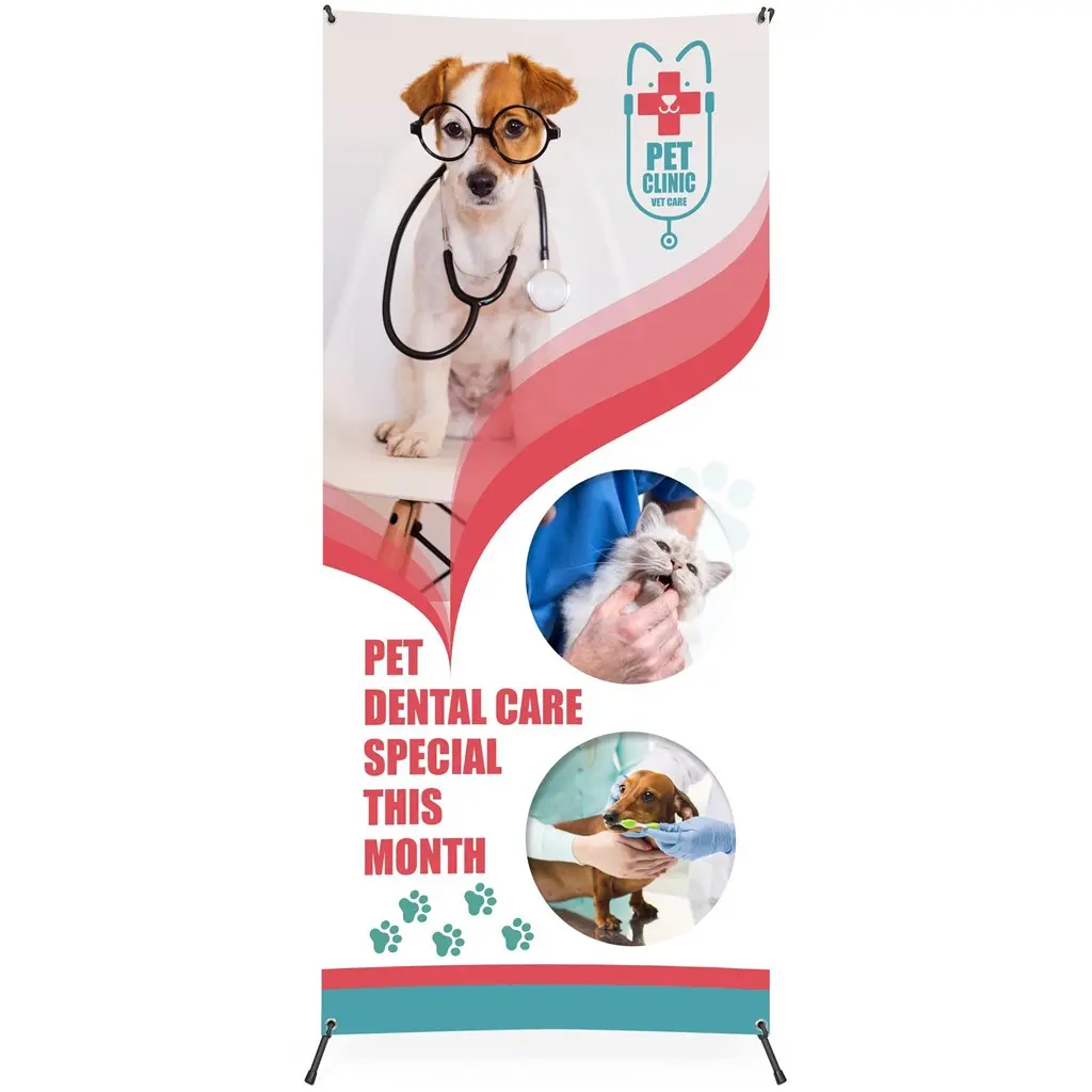 Champion Layflat PVC X-Banner - 0.8m x 1.8m