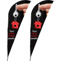 Legend 2m Sharkfin Single-Sided Flying Banner - Set Of 2