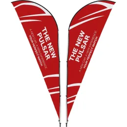 Legend 2m Sharkfin Double-Sided Flying Banner