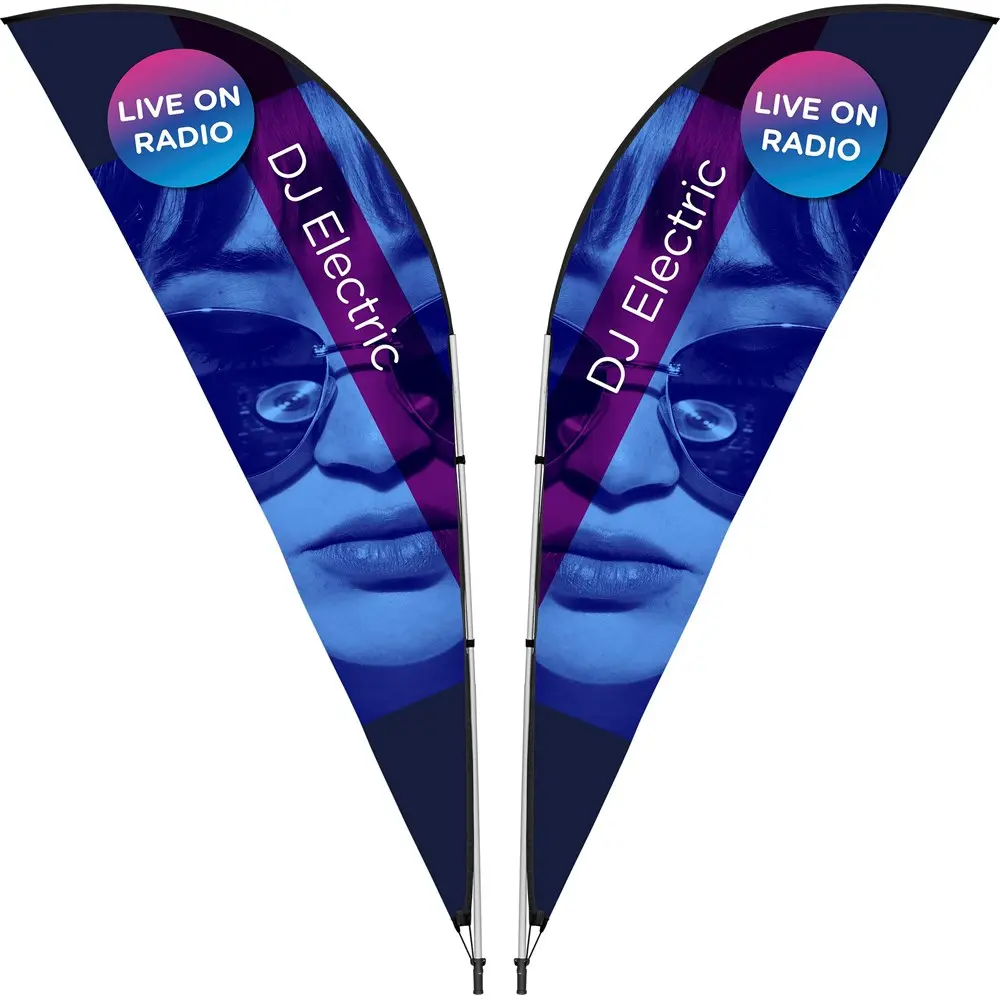 Legend 3m Sharkfin Double-Sided Flying Banner